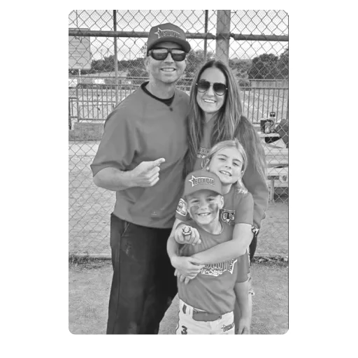 Brian Stuetz and his family.