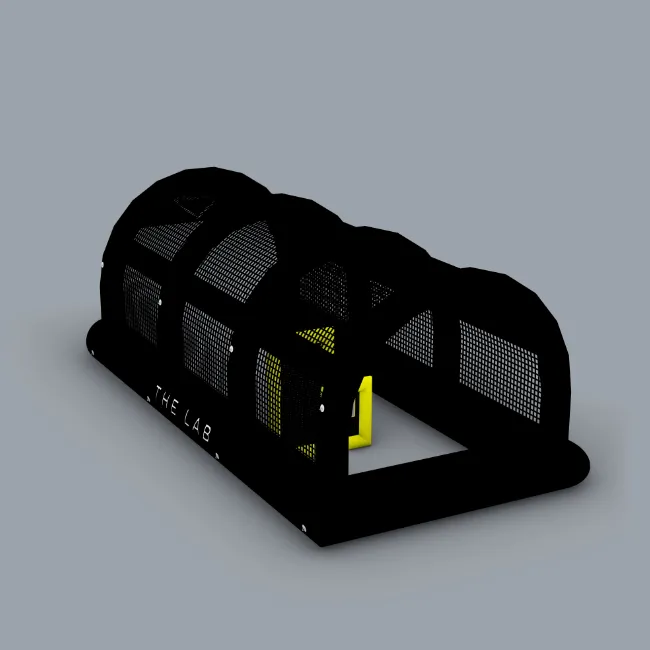 The Lab product render back left angle.